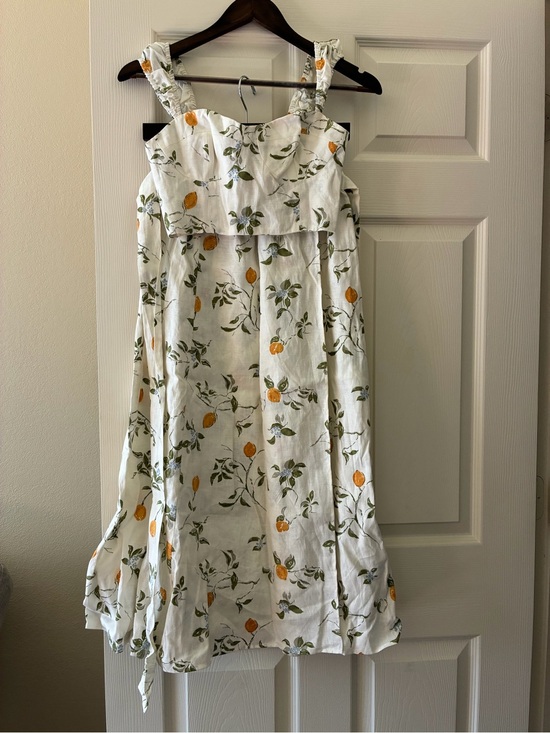 Reformation Dresses & Skirts - Reformation 100% Linen Set with Yellow Lemon Print